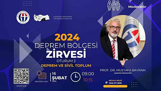 Deprem Bölgesi Zirvesi'nde Sivil Toplumun önemi ele alınacak