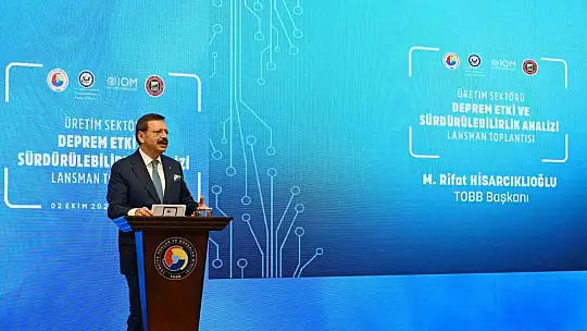 Deprem bölgesindeki imalat sanayinin yol haritası Ankara'da açıklandı