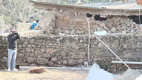Depremde şaşırtan görüntü