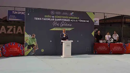 Doğu ve Güneydoğu Anadolu Tenis Takım Şampiyonası Gaziantep'te başladı