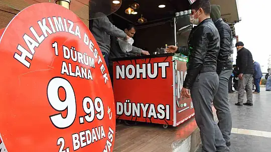Dolar düştü, nohut dürümde kampanya başladı