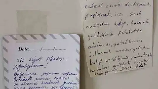 Duygulandıran nota onurlandıran cevap