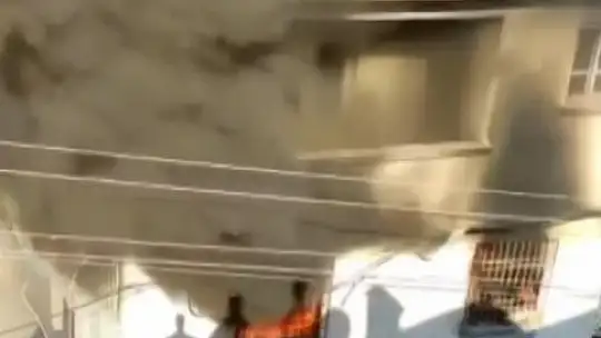 Evde çıkan yangın korku ve paniğe neden oldu
