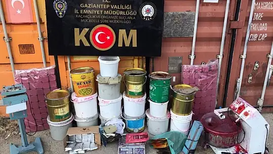 Gaziantep'te kaçak nargile operasyonu