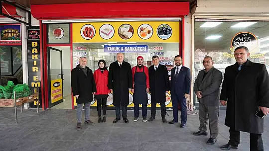 Fadıloğlu ile Koçer, esnafı projeleri inceledi