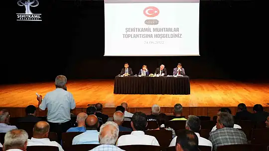 Fadıloğlu, muhtarları bilgilendirdi