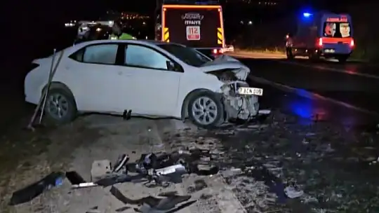 Feci kaza baba ile oğlunu hayattan kopardı