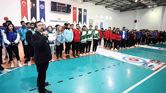 Floor Curlıng Ünilig Türkiye Şampiyonası GAÜN'de başladı