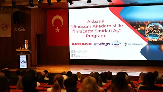 GAİB'nde 'İhracatta Sınırları Aş' eğitimini düzenlendi