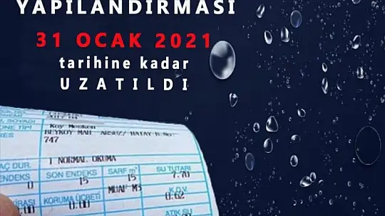 GASKİ yapılandırma süresini uzattı