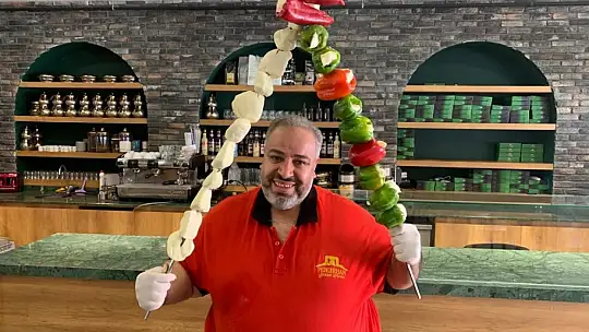 Gastronomi kentinde peynir kebabı
