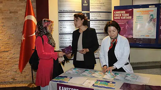 GAÜN Hastanesi'nde kanser farkındalığı etkinliği düzenlendi
