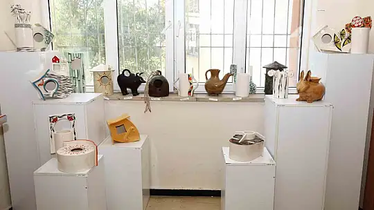 GAÜN öğrencilerinin el emeği eserleri sergilendi