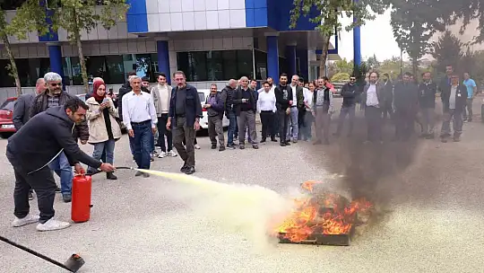 GAÜN personeline yangın eğitimi