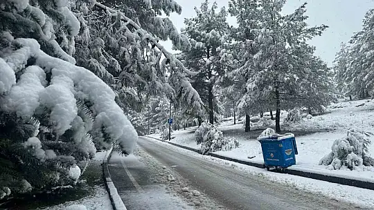 Gaziantep beyaza büründü, kartpostallık görüntüler ortaya çıktı