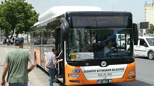Gaziantep Büyükşehir'den 15 Temmuz'da ücretsiz toplu ulaşım hizmeti
