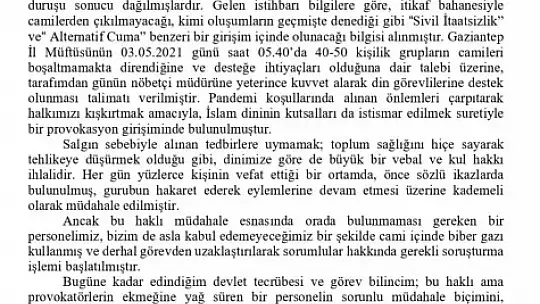 Gaziantep Emniyet Müdürü emekliliğini istedi