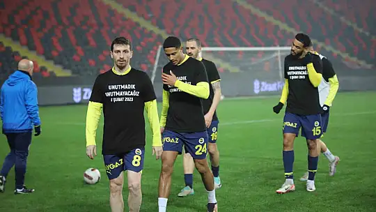 Gaziantep FK-Fenerbahçe maçında duygusal anlar