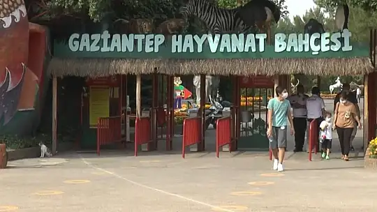 Gaziantep Hayvanat Bahçesi'nde bayram yoğunluğu
