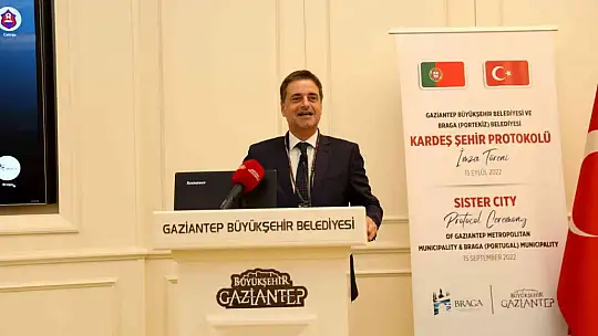 Gaziantep'in 24 üncü kardeş şehri Braga oldu