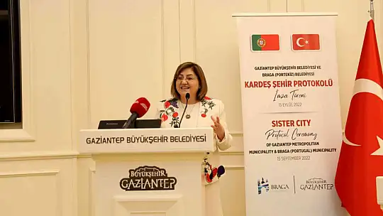 Gaziantep'in 24 üncü kardeş şehri Braga oldu