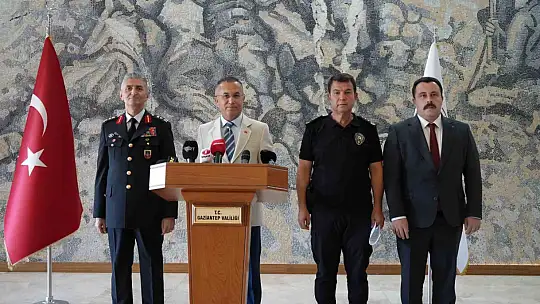 Gaziantep'in 7 aylık asayiş bilançosu açıklandı