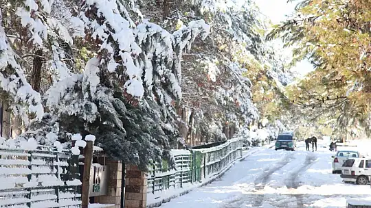 Gaziantep'in beyaz örtüsü havadan görüntülendi