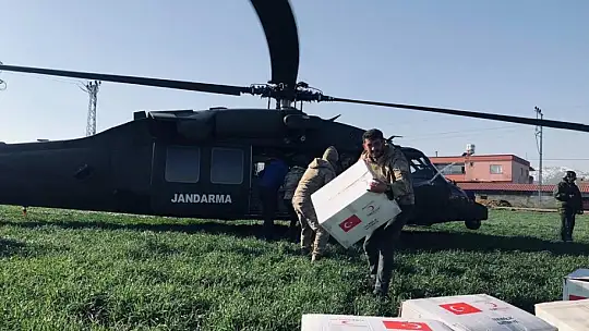 Gaziantep'in köylerine yardımlar hız kesmeden devam ediyor