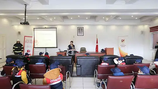 Gaziantep itfaiyesi minikleri ağırladı