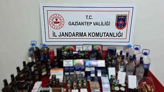 Gaziantep jandarmasından dev sahte ve kaçak alkol operasyonu: 35 gözaltı