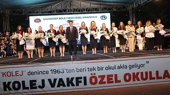 Gaziantep Kolej Vakfı Anaokulu'nda coşkulu kep töreni