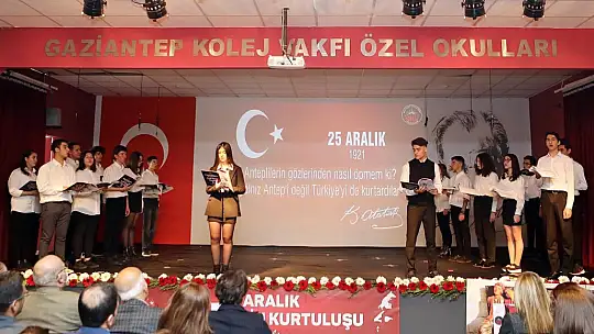 Gaziantep Kolej Vakfı'nda 25 Aralık coşkusu