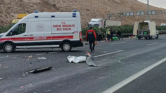 Gaziantep - Şanlıurfa Otoyolu'nda feci kaza: 5 ölü, 17 yaralı