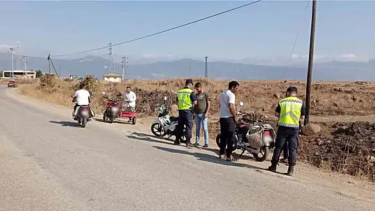 Gaziantep'te 10 motosiklet sürücüsüne 60 bin 941 TL ceza