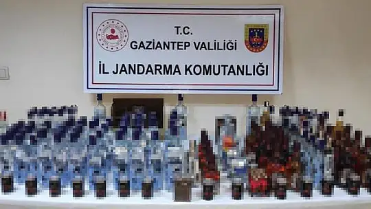 Gaziantep'te 135 litre sahte alkol ele geçirildi