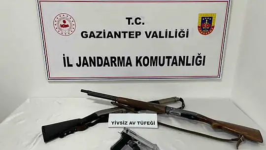 Gaziantep'te 14 ruhsatsız silah ele geçirildi
