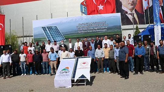 Gaziantep'te 140 çiftçiye güneş paneli dağıtıldı