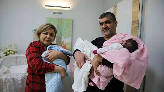 Gaziantep'te 18 yıllık özlem 3'üz bebekle son buldu