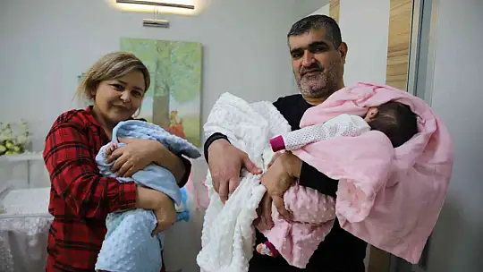 Gaziantep'te 18 yıllık özlem 3'üz bebekle son buldu