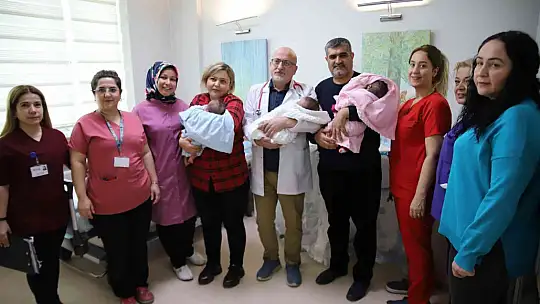 Gaziantep'te 18 yıllık özlem 3'üz bebekle son buldu