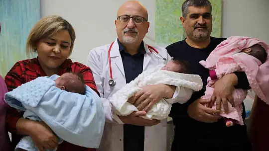 Gaziantep'te 18 yıllık özlem 3'üz bebekle son buldu