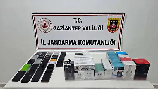 Gaziantep'te 2,5 milyon TL değerinde kaçak telefon ele geçirildi