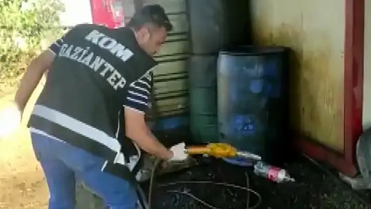 Gaziantep'te 3 bin 300 litre kaçak akaryakıt ele geçirildi