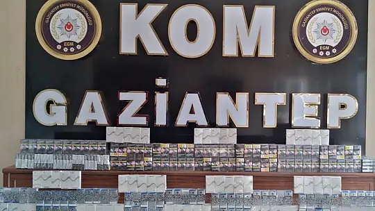 Gaziantep'te 3 milyon 680 bin adet boş makaron ele geçirildi