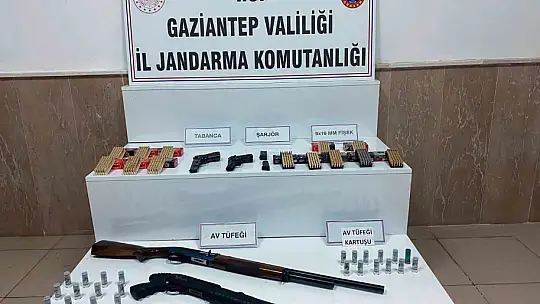 Gaziantep'te 42 adet silah ele geçirildi: 21 gözaltı