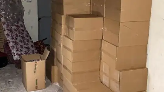 Gaziantep'te 470 bin kaçak makaron ele geçirildi