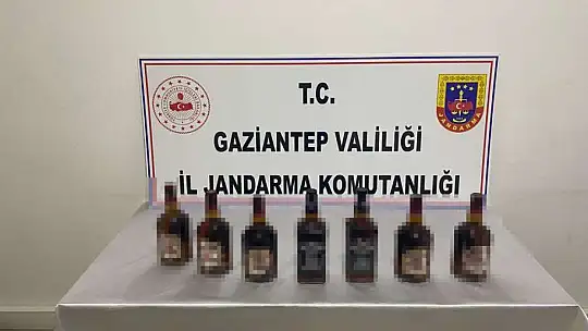 Gaziantep'te 50 litre kaçak alkol ele geçirildi