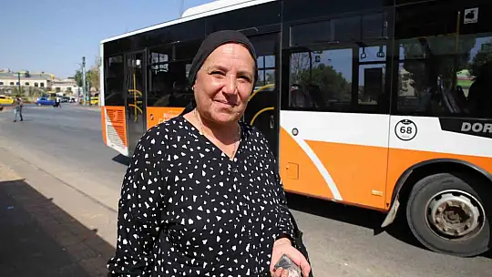 Gaziantep'te 65 yaş üstü vatandaşlar ulaşım hizmetinden memnun