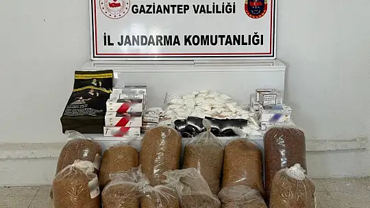Gaziantep'te 710 bin TL'lik kaçak malzeme ele geçirildi