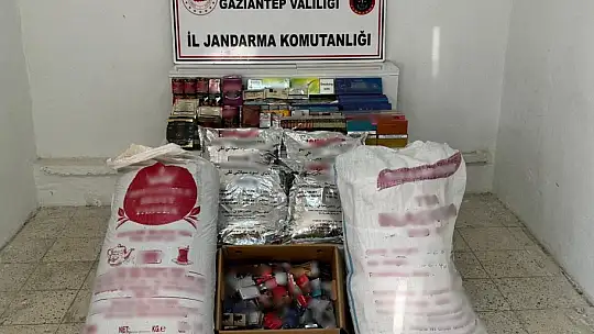 Gaziantep'te 710 bin TL'lik kaçak malzeme ele geçirildi
